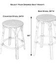 Alastair Bar & Counter Stool - From Where -