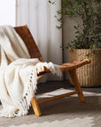 Alpaca Boucle Throw (Cream) - From Where -