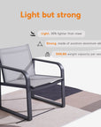 Aluminum 4 - Piece Conversation Set - From Where -
