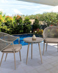 Aluminum Bistro Set with Cushions - From Where -