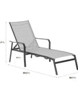 Aluminum Outdoor Chaise Lounge Chair - From Where -