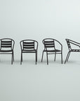 Aluminum Slat Back Stacking Patio Chairs - From Where -