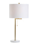 Alyssa 24.5" Metal/Marble Table Lamp - From Where -