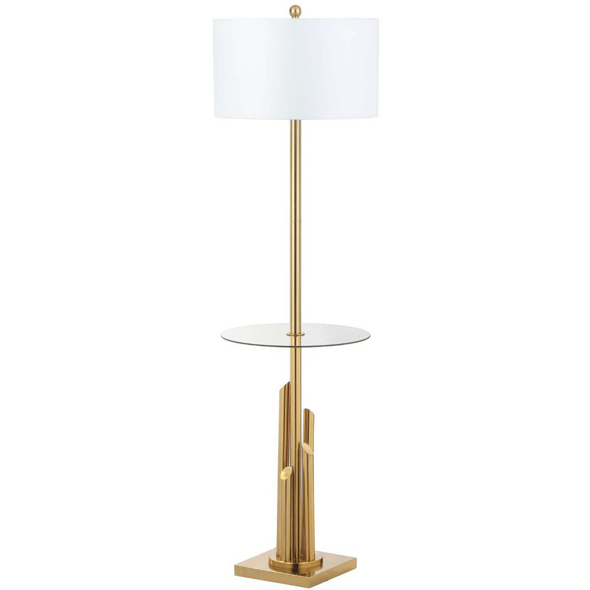 Ambrosio Brass Gold Floor Lamp - From Where -