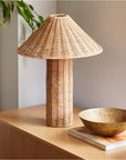Amelia Woven Table Lamp (25") - From Where -