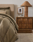 Amelia Woven Table Lamp (25") - From Where -