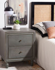 Blaise Nightstand With Storage Drawers- AMH6605B