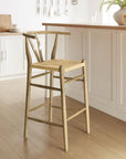 Amish Wood Bar Stool - From Where -