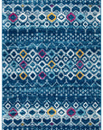 Amsterdam 5x8 Navy Beige Area Rug - From Where -