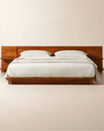 Andes Acacia Wood Platform Bed with Nightstands - From Where Finds -