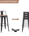 Andeworld Bar Stools (Set of 4) - From Where -