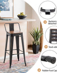 Andeworld Bar Stools (Set of 4) - From Where -