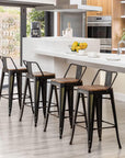 Andeworld Bar Stools (Set of 4) - From Where -