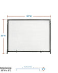 Anja Iron Fireplace Screen - From Where -