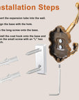 Antique Brass Wall Hooks (Set of 8) - From Where -
