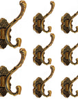 Antique Brass Wall Hooks (Set of 8) - From Where -