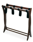 Antique Walnut Folding Luggage Rack - From Where -