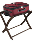 Antique Walnut Folding Luggage Rack - From Where -