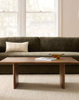Anton Solid Wood Coffee Table (44") - From Where Finds -