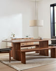 Anton Solid Wood Dining Table (86") - From Where -