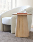 Anton Solid Wood Side Table (20") - From Where -