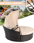 Antwan Wicker Patio Daybed - From Where -