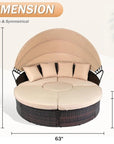 Antwan Wicker Patio Daybed - From Where -
