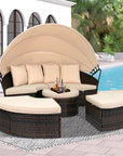 Antwan Wicker Patio Daybed - From Where -