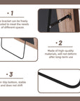 Arch Mirror with Solid Wood Frame - From Where -