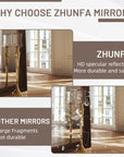 Arch Mirror with Solid Wood Frame - From Where -