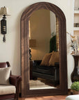 Arch Mirror with Solid Wood Frame - From Where -