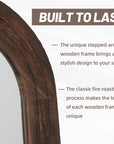Arch Mirror with Solid Wood Frame - From Where -