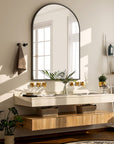 Arched Wall Mounted Vanity Mirror - From Where -