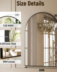 Arched Wall Mounted Vanity Mirror - From Where -