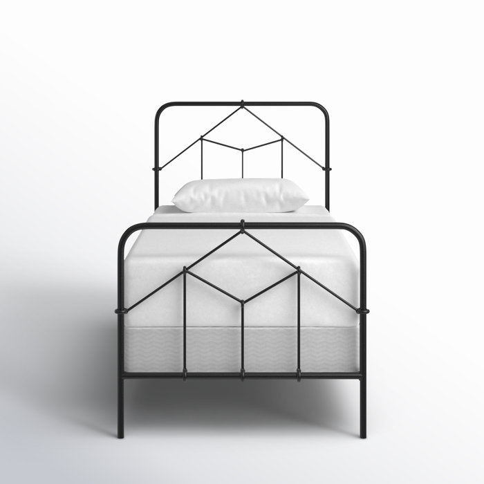 Armaud Metal Twin Open - Frame Bed - From Where -