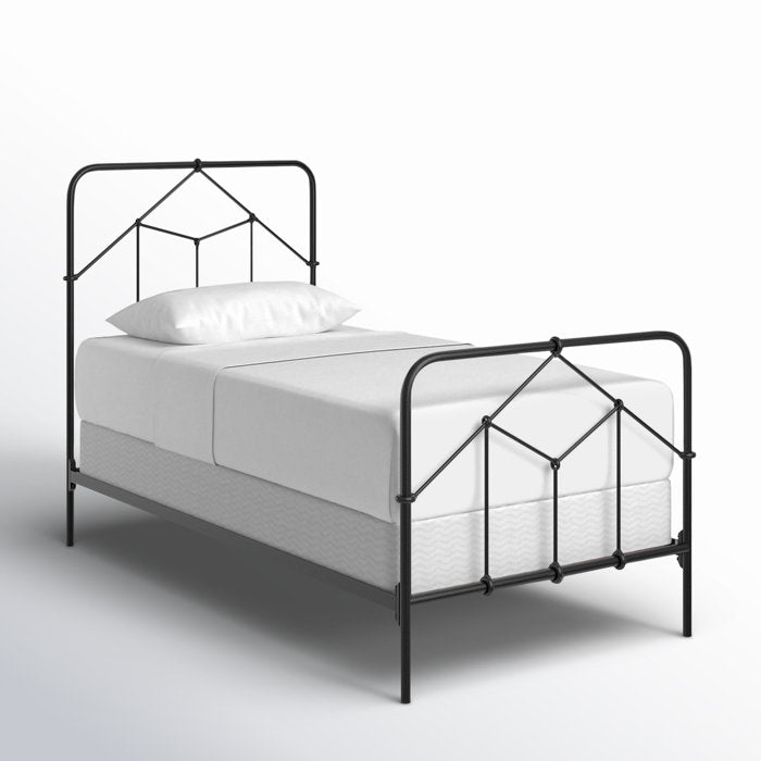 Armaud Metal Twin Open - Frame Bed - From Where -