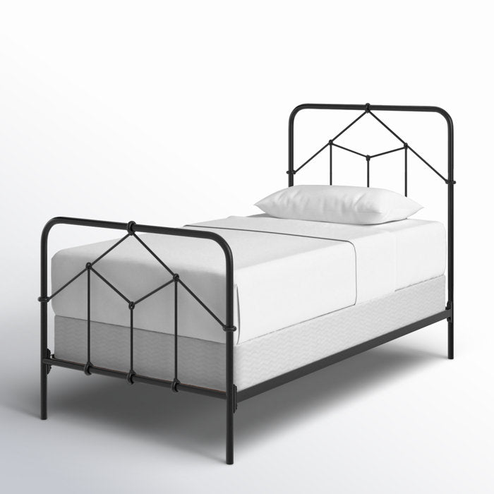 Armaud Metal Twin Open - Frame Bed - From Where -