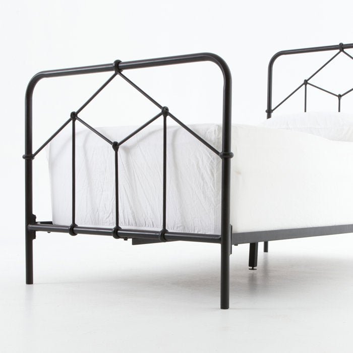 Armaud Metal Twin Open - Frame Bed - From Where -