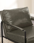 Armchair with Black Metal Legs - From Where -