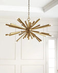 Art Deco Starburst Chandelier - From Where -