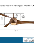 Artemis LED 58" Ceiling Fan - From Where -