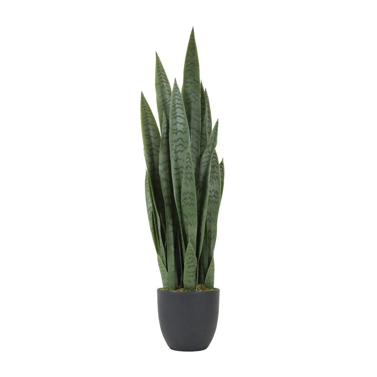 Worth Garden 3ft Artificial Snake Plant Fake Sansevieria Indoor Outdoor 28 Thick Leaves Lifelike Faux Silk Plant Home Decor Moth
