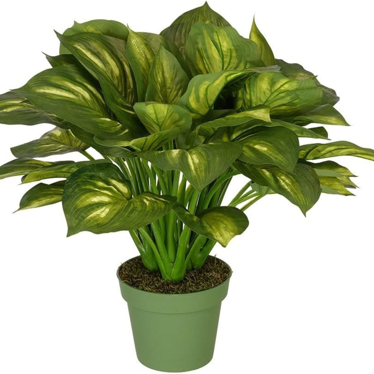 faux large plants House of Silk Flowers Hosta Floor Plant in Pot