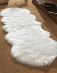 Ashler Faux Fur Rug, White Area Rugs, Fluffy Sheepskin Fur Rug, Fuzzy Ultra Soft 2 x 6 Ft Rugs, Machine Washable Shag Rug, Nursery Throw Rugs for Bed, Living, Kids Room - From Where -