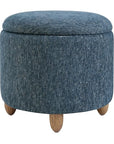 Atlantic Round Storage Ottoman - From Where Finds -