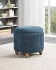 Atlantic Round Storage Ottoman - From Where Finds -