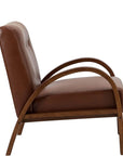 Aurora Vegan Leather Armchair Brown - From Where -