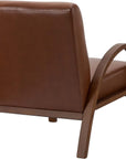 Aurora Vegan Leather Armchair Brown - From Where -