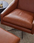 Austin Leather Swivel Armchair - From Where Finds -