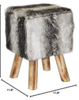 Ava Foot Stool Brown - From Where -